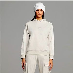 NEW! Adidas x Ivy Park Cream Melange Cargo Hoodie